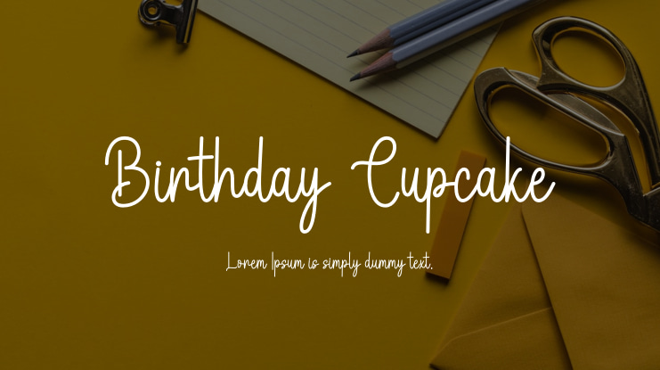 Birthday Cupcake Font