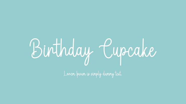 Birthday Cupcake Font