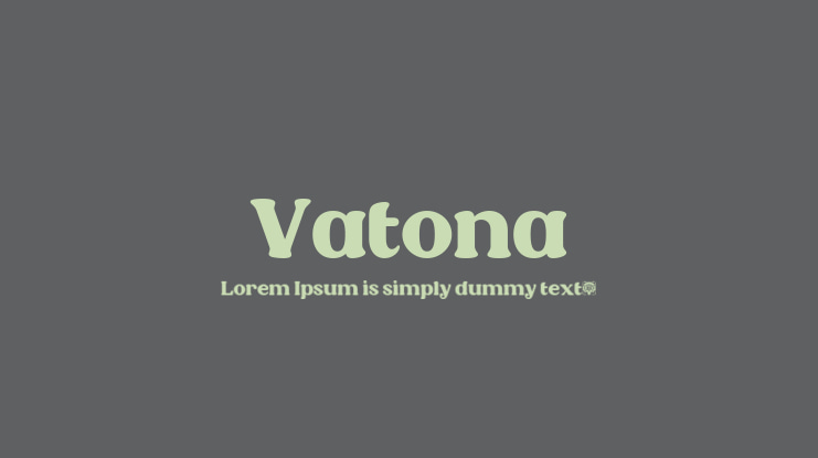 Vatona Font Family