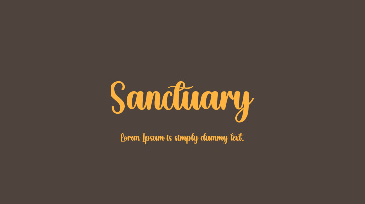 Sanctuary Font
