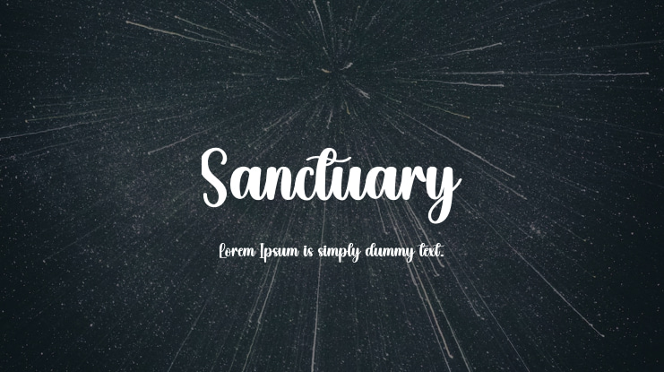Sanctuary Font