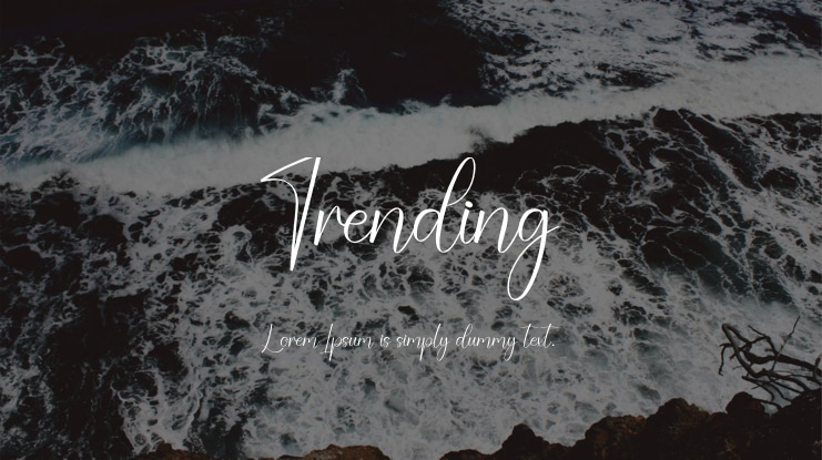 Trending Font