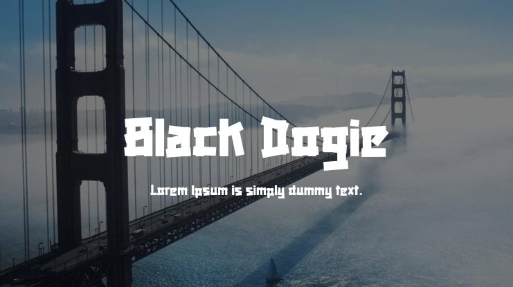 Black Dogie Font