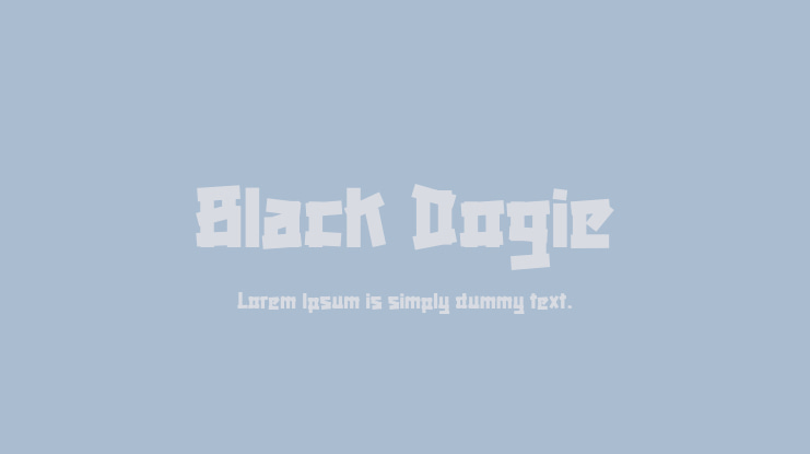 Black Dogie Font