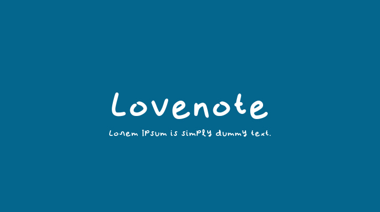 Lovenote Font