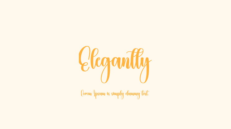Elegantly Font