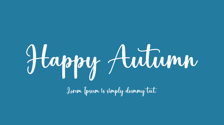 Happy Autumn Font
