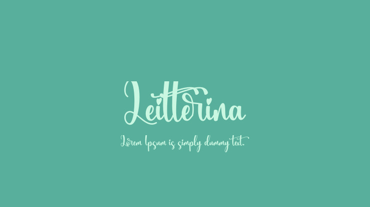 Leitterina Font