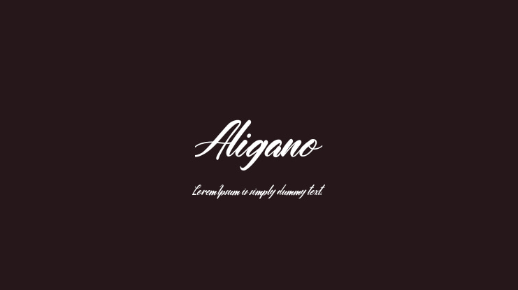 Aligano Font