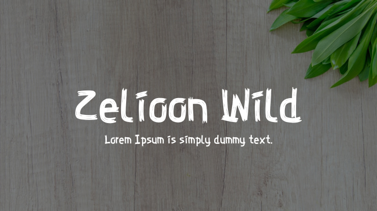 Zelioon Wild Font