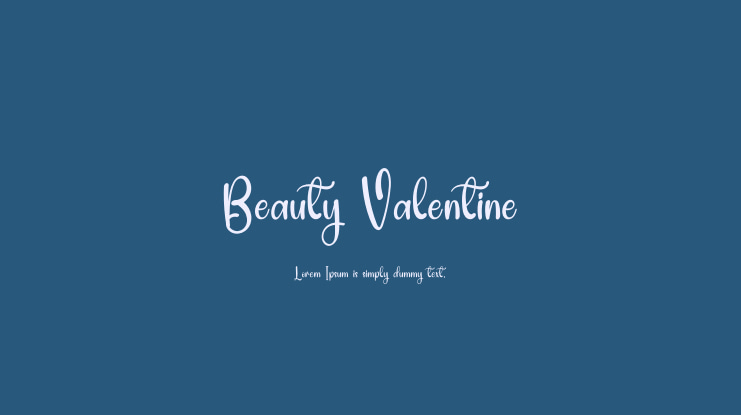 Beauty Valentine Font