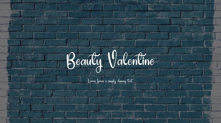 Beauty Valentine Font