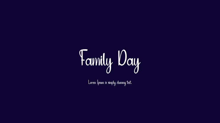 Family Day Font