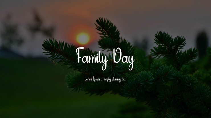 Family Day Font