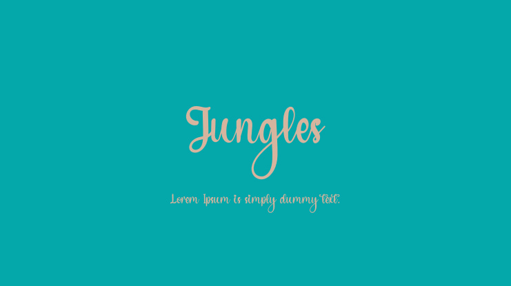Jungles Font