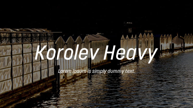Korolev Heavy Font Family