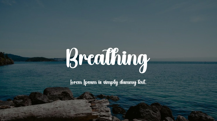 Breathing Font