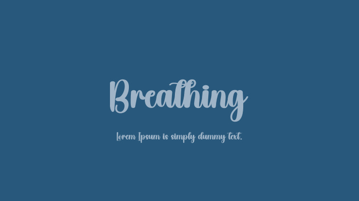 Breathing Font