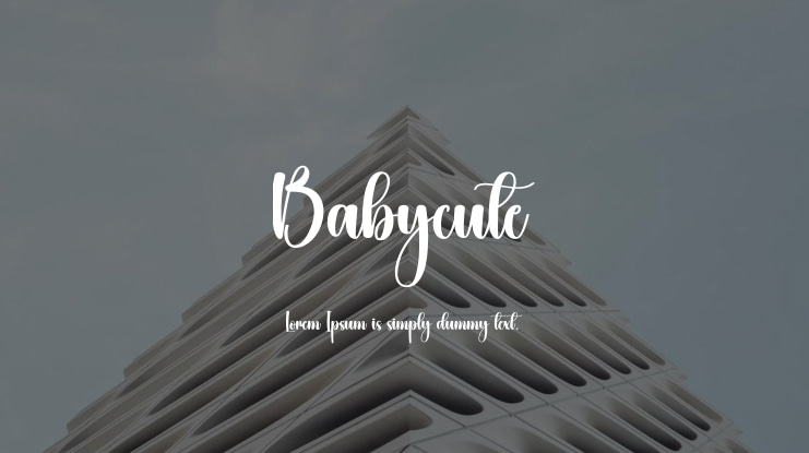 Babycute Font