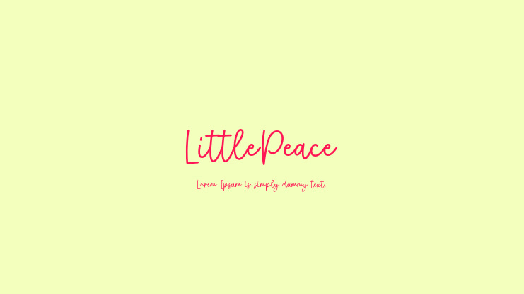 LittlePeace Font