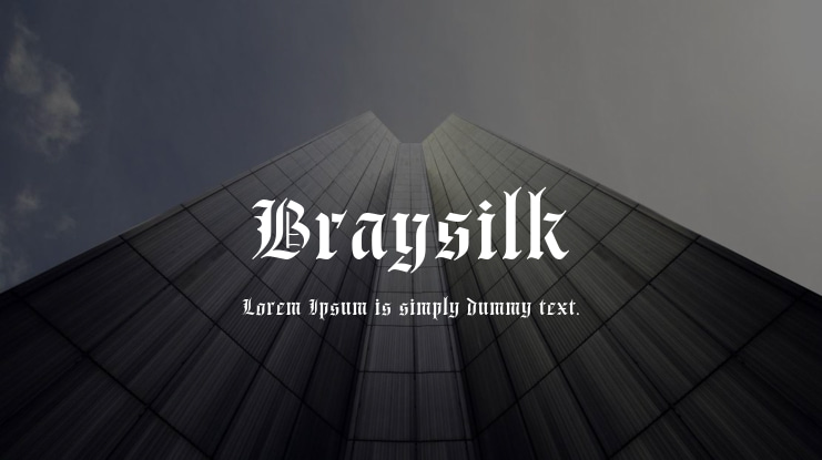 Braysilk Font