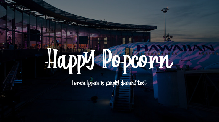 Happy Popcorn Font