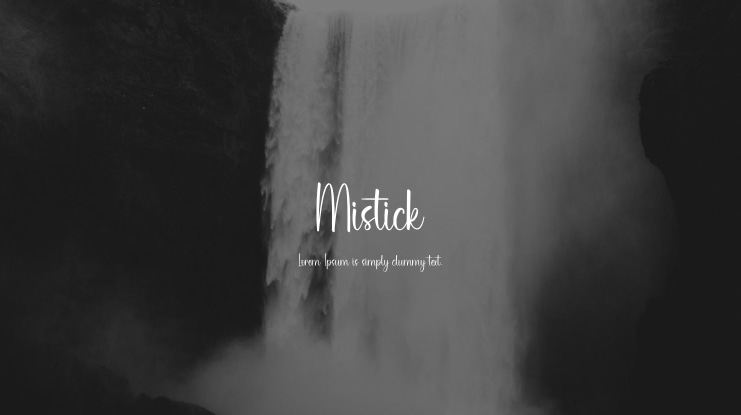 Mistick Font