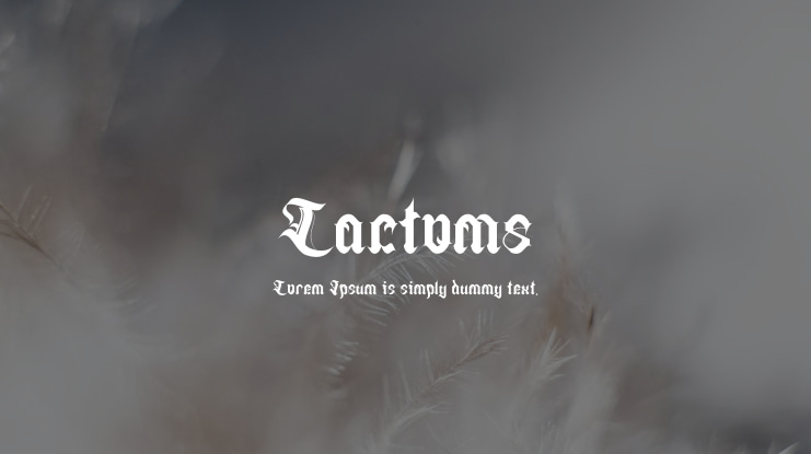 Lactoms Font