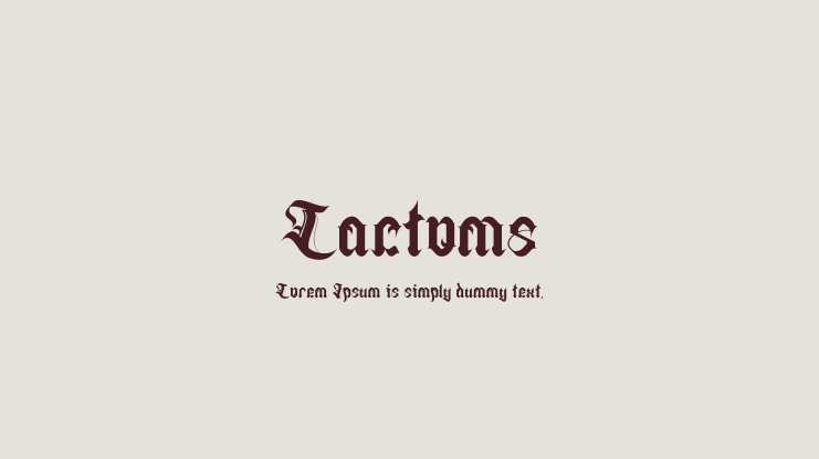 Lactoms Font