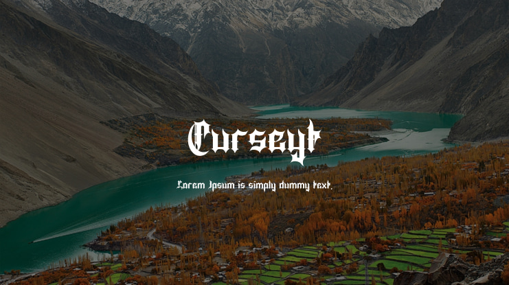 Curseyt Font