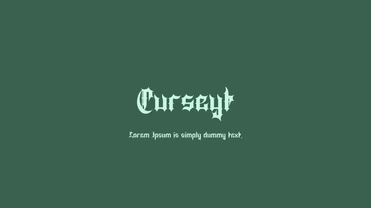 Curseyt Font