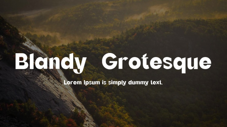 Blandy  Grotesque Font