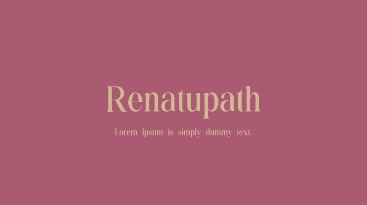 Renatupath Font Family