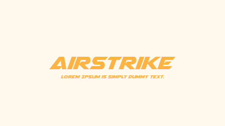 Airstrike Font Family