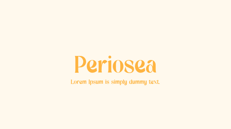 Periosea Font