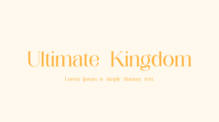 Ultimate Kingdom Font