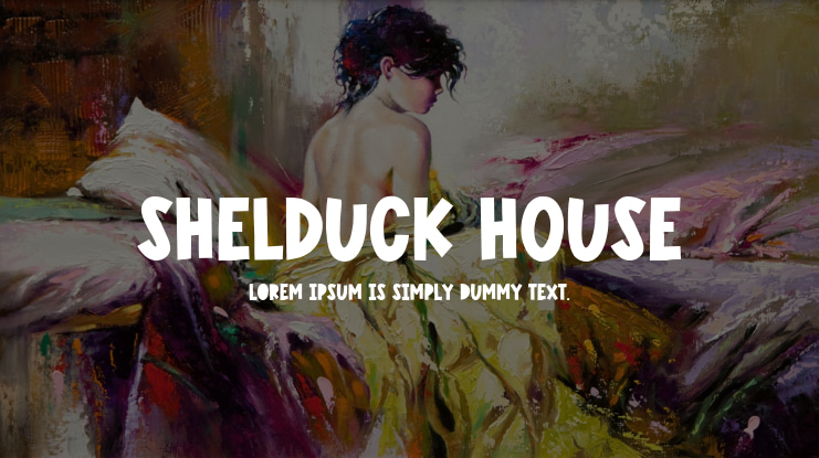 SHELDUCK HOUSE Font