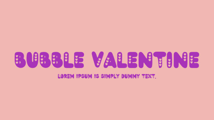 Bubble Valentine Font
