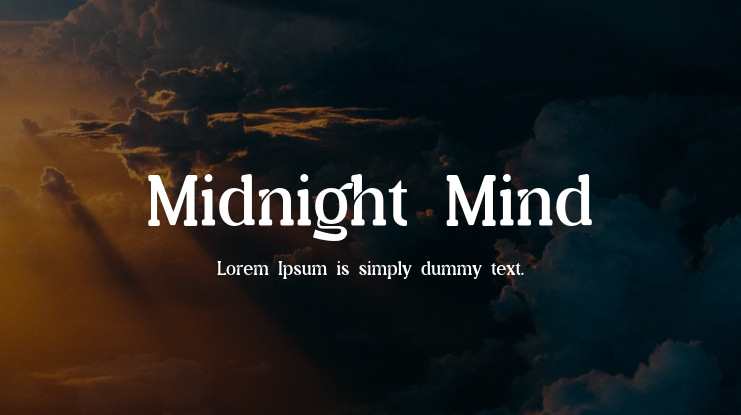 Midnight Mind Font