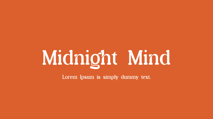 Midnight Mind Font
