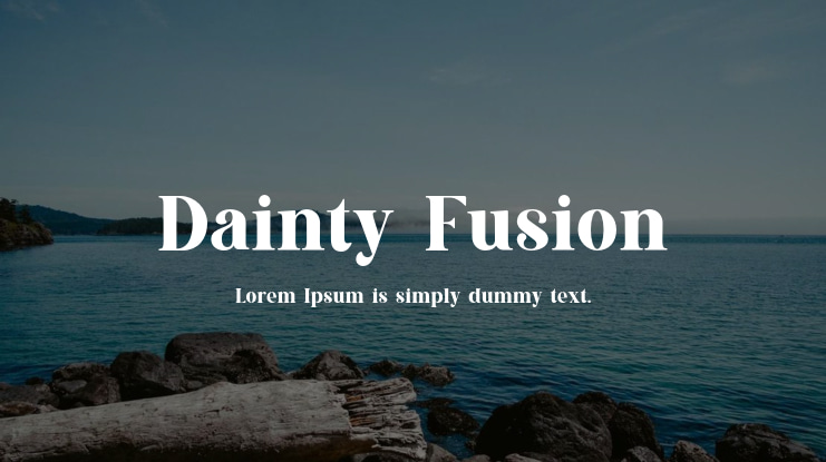 Dainty Fusion Font