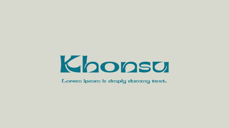Khonsu Font