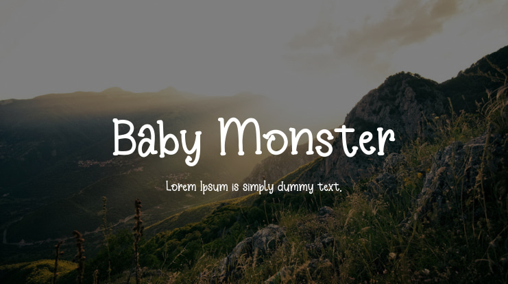 Baby Monster Font