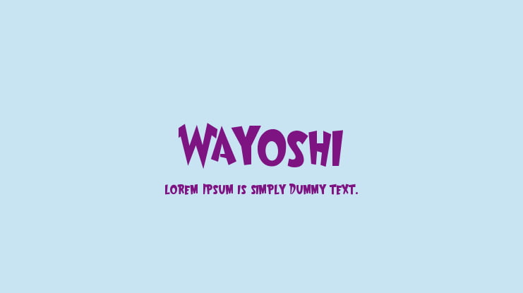 Wayoshi Font