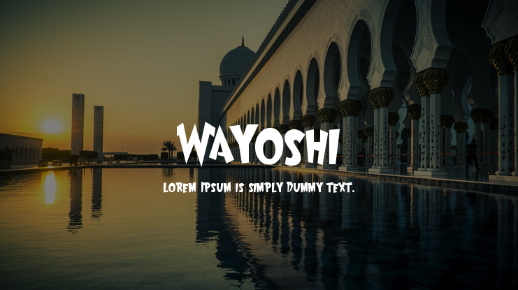 Wayoshi Font
