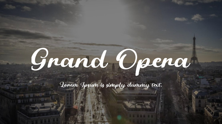 Grand Opera Font