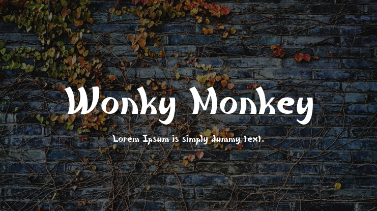Wonky Monkey Font