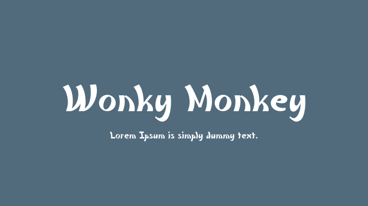 Wonky Monkey Font