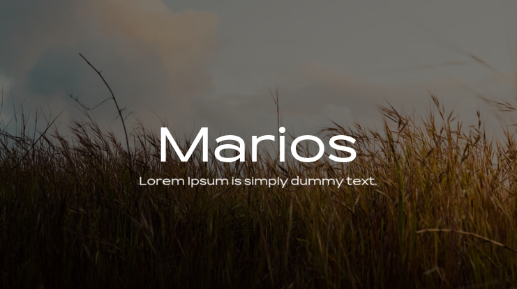 Marios Font Family