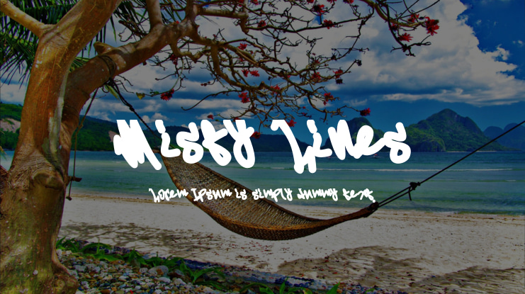 Misty Lines Font Family